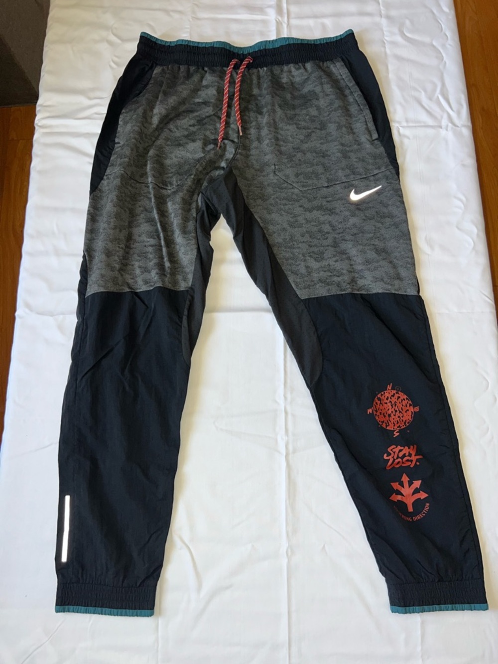 Nike Black Running Track Pants Medium